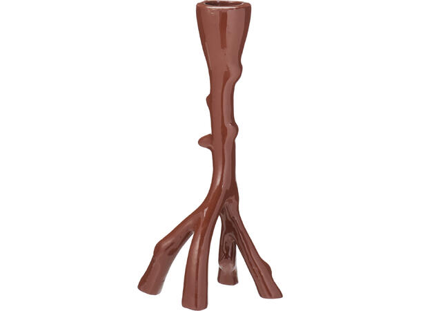 Lysestake brune metall trerot 2ass Forpk 12stk 9x19cm Vekt 200gram 