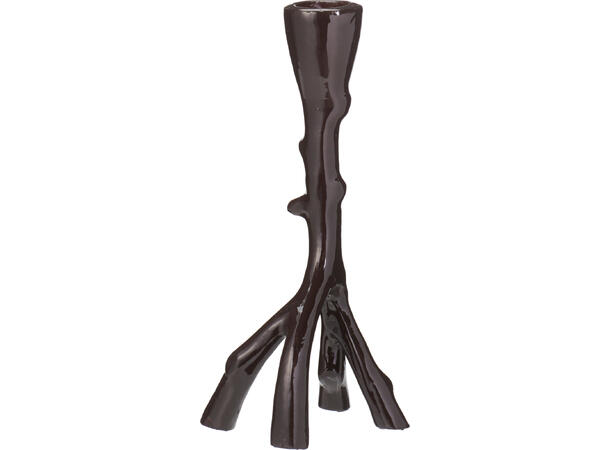 Lysestake brune metall trerot 2ass Forpk 12stk 9x19cm Vekt 200gram 