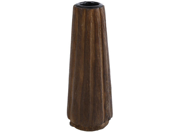 Lysestake rille mangotre brun 6x6x15,5cx 