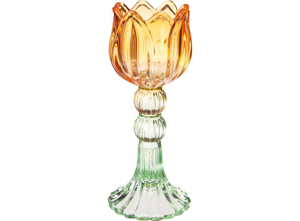 Lysestake tulipan 2stk 7,5x18cm 2ass 