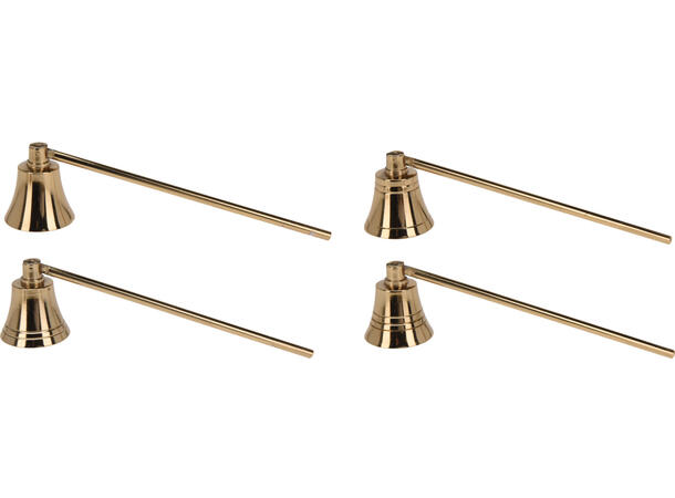 Lysslukker metall gull 4,3x23,5cm 4ass Forpakning: 12stk 