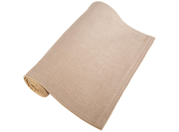 Løper vevd ensfarget taupe 40x140cm 