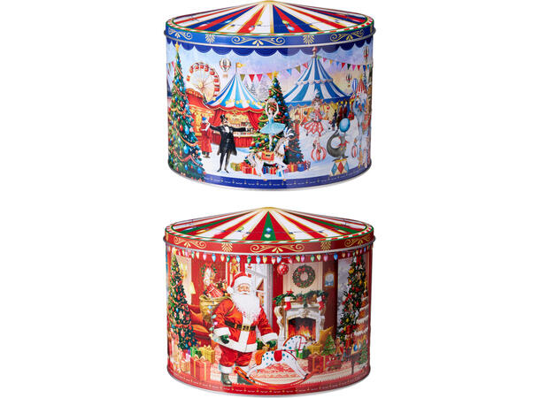 Metallboks Jul karusell 20x16cm 2ass 