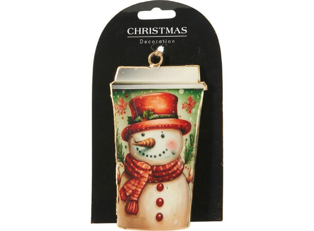 Metalldekor ass julefigurer 10cm 8ass Display 72stk 