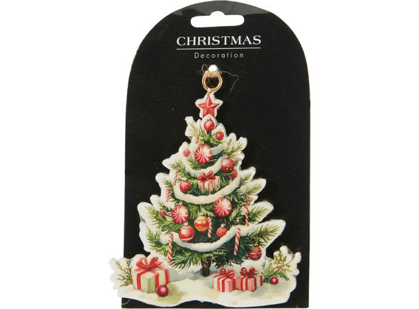 Metalldekor ass julefigurer 10cm 8ass Display 72stk 