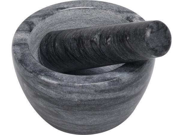 Morter i marmor m/støter 10x10x6 cm 