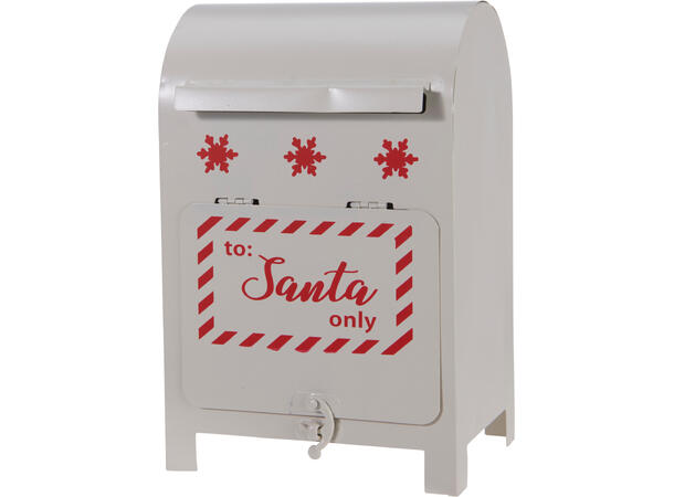 Postkasse stående metall 15x12x23cm 3ass 