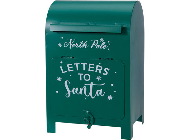 Postkasse stående metall 15x12x23cm 3ass 