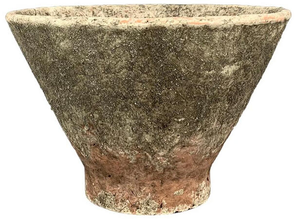 Potte antikkbeige sement 29x29x19,5 cm Forpk 4stk 