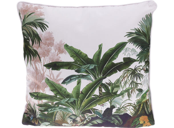 Pute 45x45 m/fyll palme/jungel 45x45cm Fyllvekt.350gram 