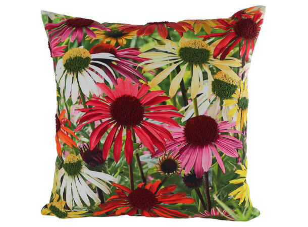 Pute m/fyll blomster 45x45x15cm 