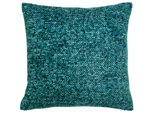 Putetrekk vevd sjattert blå 45x45cm 