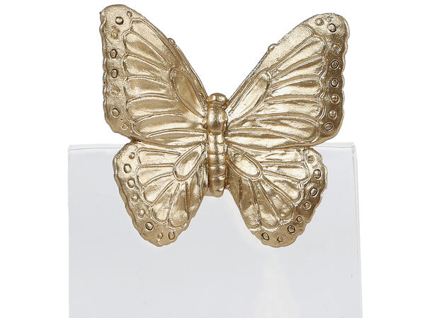 Pynt til potte sommerfugl gull 5,5cm Forpk 24stk 