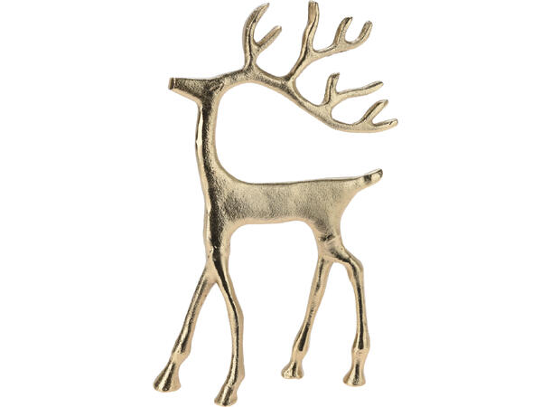 Reinsdyr gull metall 19x6x31cm Reinsdyr gull metall 19x6x31cm 