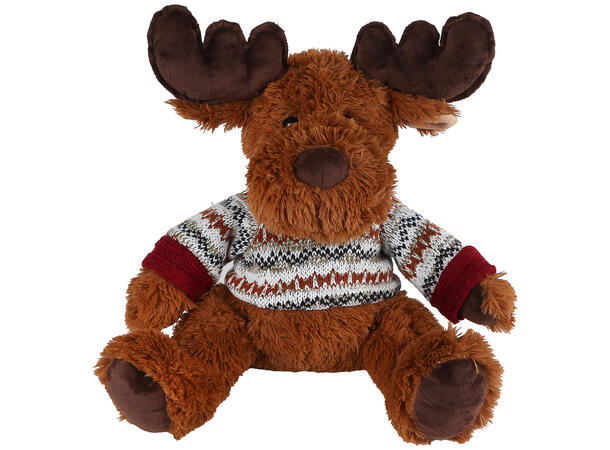 Reinsdyr sittende m/genser plysj 33cm Take Me Home Plysj 
