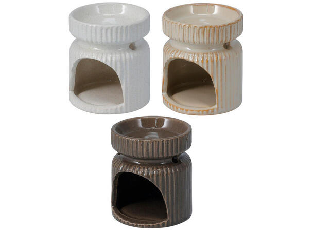 Røkelse brun keramikk 6,5x8cm 3ass Display 20 stk 