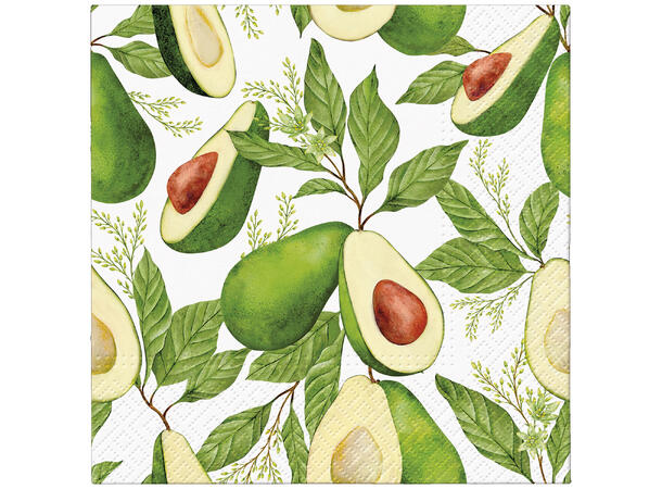Serviett Avocado Lunsjserviett 20 stk 3-lags 33x33cm 