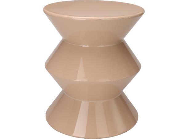 Sidebord shiny sandfarget metall 31x36cm Vekt:1700gram 