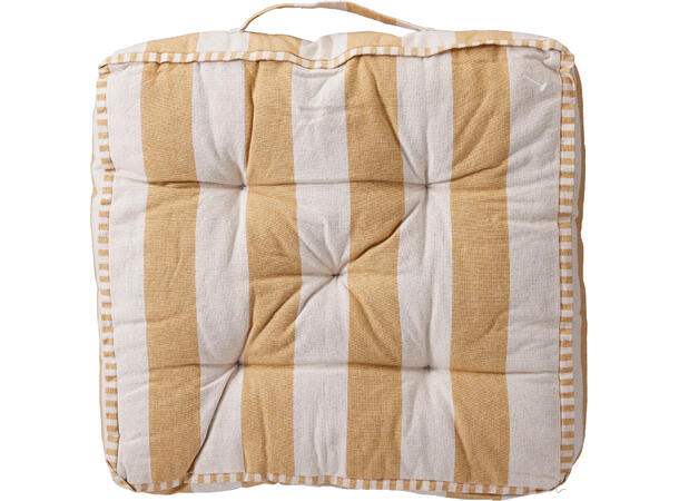 Sittepute stripet bomull 40x40x8cm 4ass 