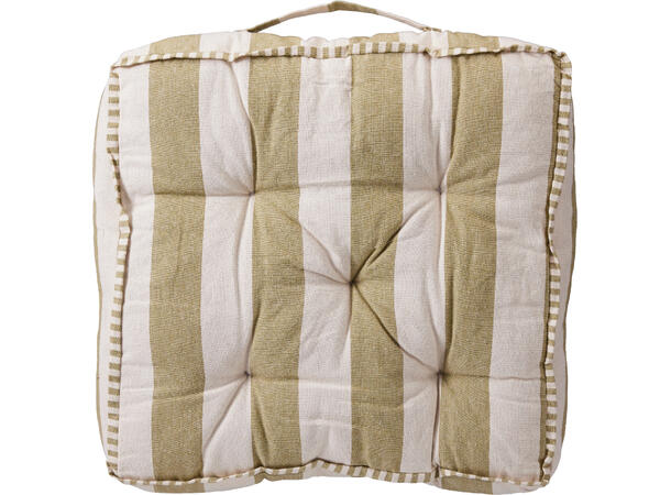 Sittepute stripet bomull 40x40x8cm 4ass 