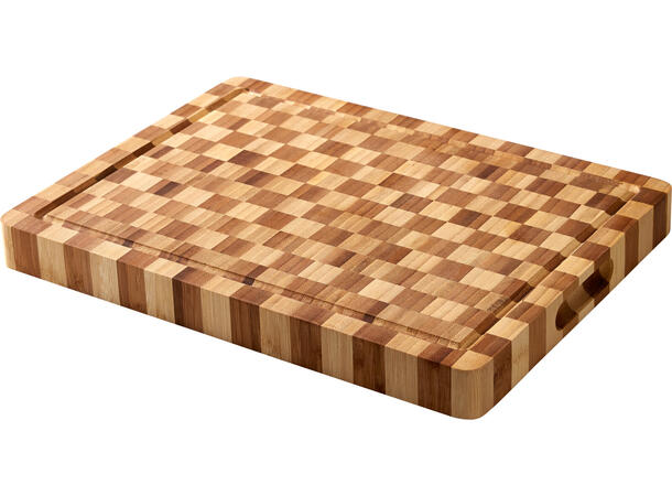 Skjærefjøl rutet bambus 38x28x3,4 cm Vekt: 1860gram 