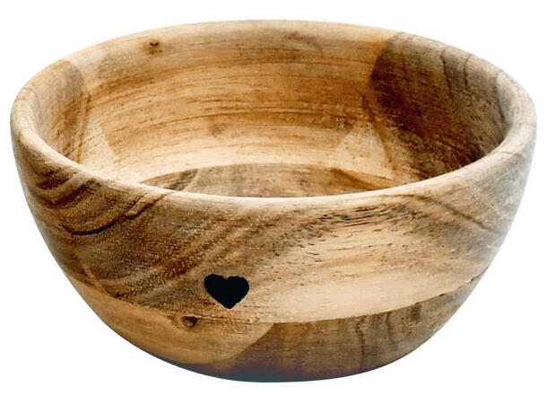 Skål naturlig mangotre 10x5,5cm 