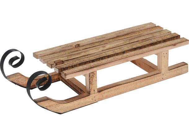 Slede trefarget 40x14x10cm m/metall Vekt:380gram 