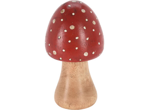 Sopp mangotre natur rød topp h:15cm 2ass Forpk 6stk 