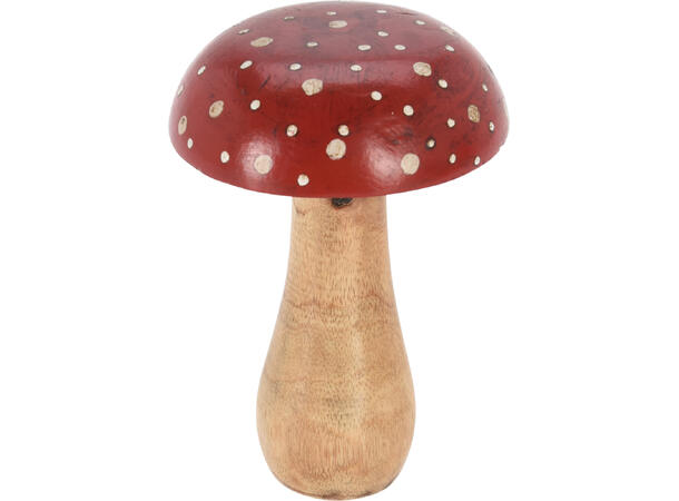 Sopp mangotre natur rød topp h:15cm 2ass Forpk 6stk 