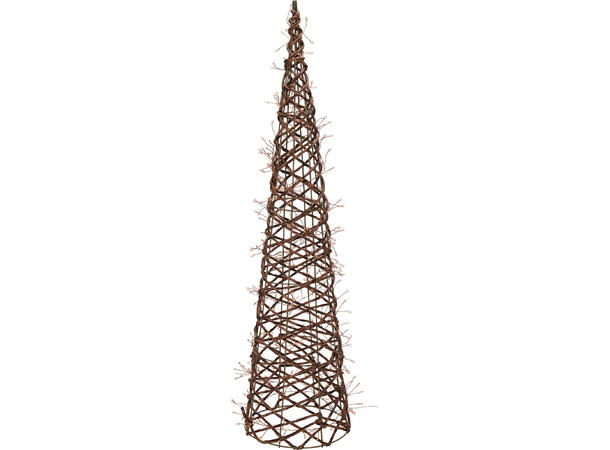 Spir m/300 LED lys 20x80cm Batteri: 3xAAA ,inn/utebruk ,timer:6/18 