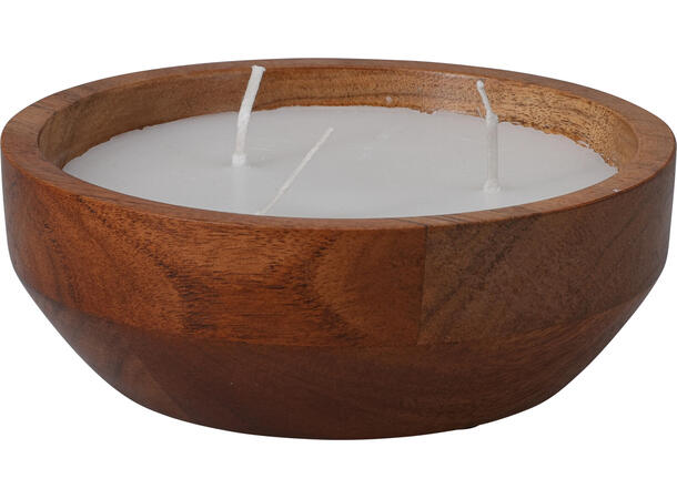Stearinlys i krukke akasietre 15x5cm 3 veker Brenntid 8t 