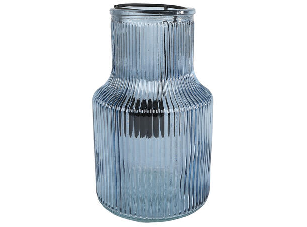 Telysholder blå/grønn/rosa 9x14cm 3ass 