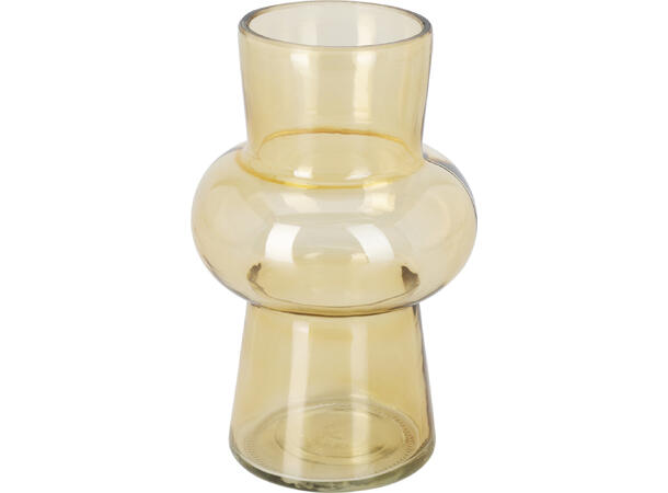 Vase glass m/boble 12x18cm 4ass Forpk:12stk Rosa,gul,lilla,grønn 560gram 
