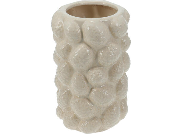 Vase kongler keramikk brun/krem 15x23cm Vekt:1200gram 