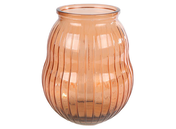 Vase lysglass glass amber 19x19x23cm Forpakning: 2stk 