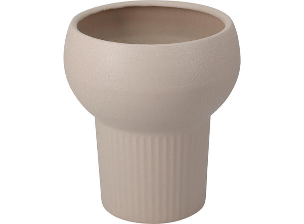 Vase metall sand 19,5x22cm 