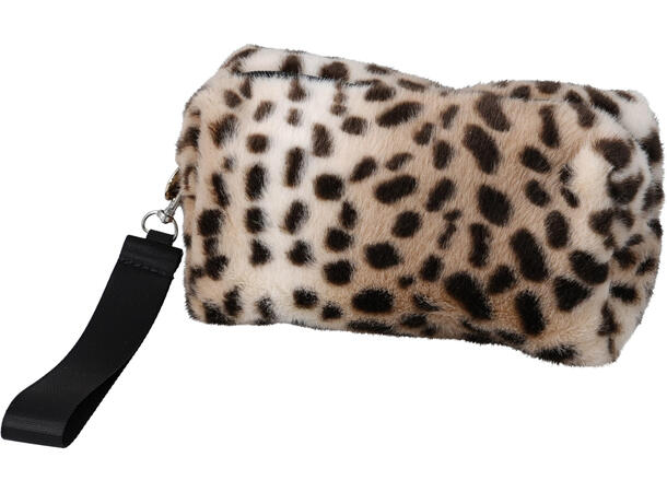 Veske polyester leopardmønster 17x10x6cm Vekt 50gram 