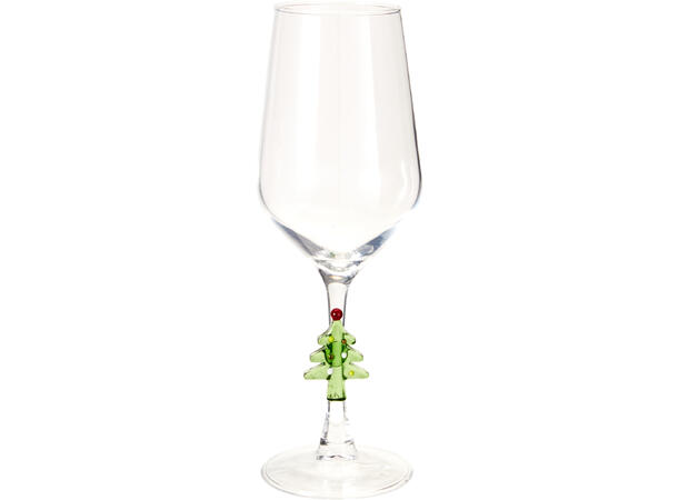 Vinglass m/juletre 380ml 6,2x23,2cm Forpk 12stk Materiale: glass Vekt: 185g 