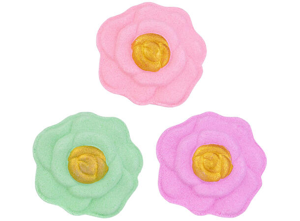 Badebombe Blossom 100g blomsterform Display 15stk Vegansk 