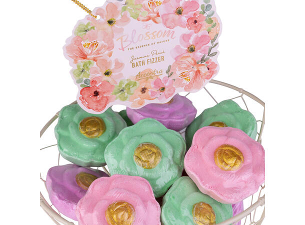 Badebombe Blossom 100g blomsterform Display 15stk Vegansk 