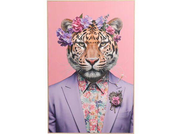 Bilde hipster ville dyr 58x38cm 4ass 