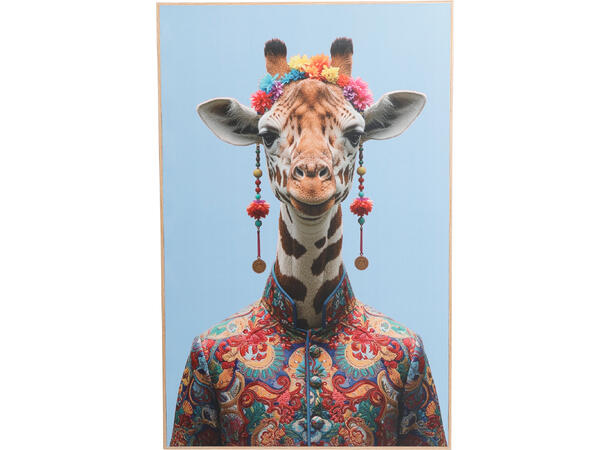 Bilde hipster ville dyr 58x38cm 4ass 