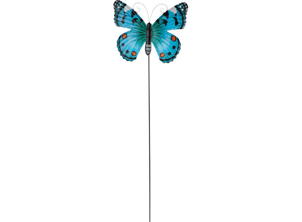 Blomsterpinne sommerfugl 25x80cm 6ass Display med 24stk 