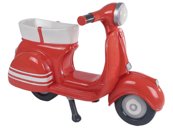 Blomsterpotte Scooter rød 58x27,5x39cm Polystone 