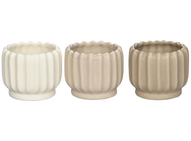 Blomsterpotte dus keramikk 7,5x7,5x6,5cm 