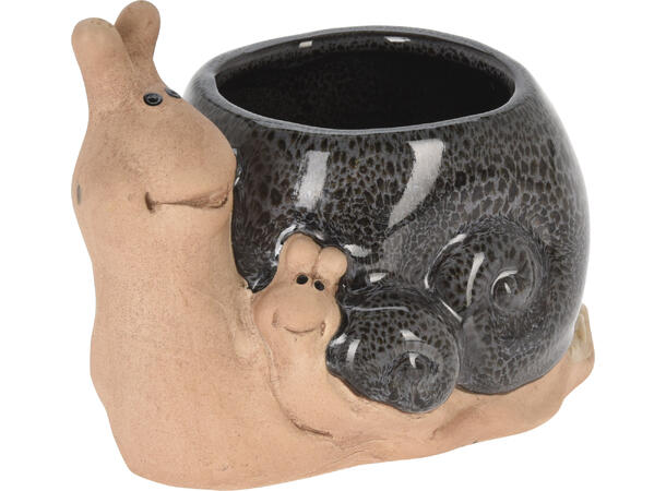 Blomsterpotte hagedyr 15x11,5x11cm 3ass 