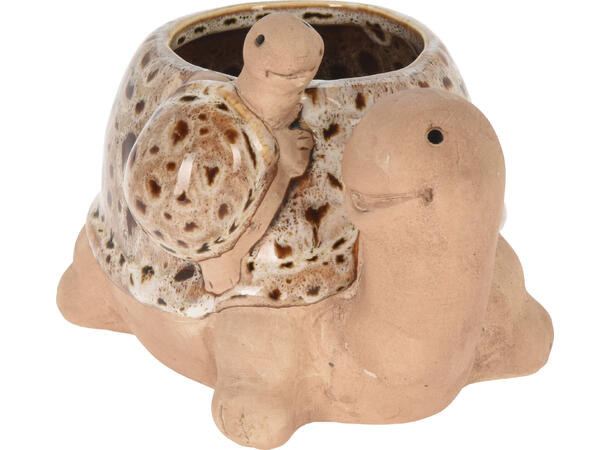 Blomsterpotte hagedyr 15x11,5x11cm 3ass 