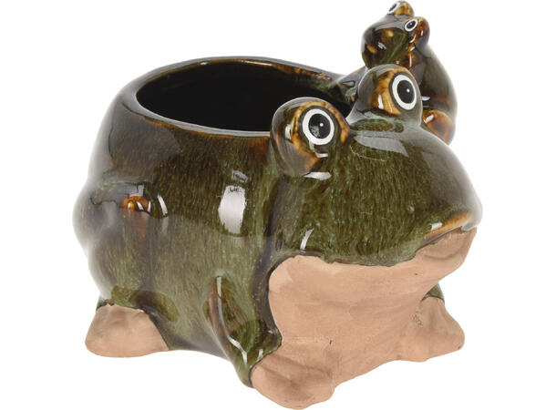 Blomsterpotte hagedyr 15x11,5x11cm 3ass 