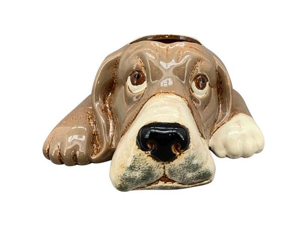 Blomsterpotte hund keramik 20x16x10,5cm 