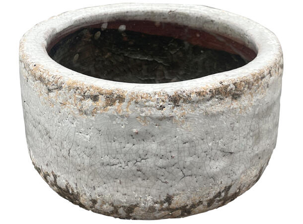 Blomsterpotte krem terracotta 17,5x8cm Forpk 8stk 